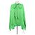 Balenciaga Camicia verde in seta con nodo