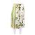 Marni Falda midi blanca y verde de algodón Blanco