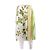 Marni Falda midi blanca y verde de algodón Blanco - vista 2