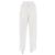 Chloé Pantalón blanco con bandas de lentejuelas y seda