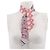 Hermès Twilly rosa com estampas de seda
