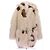Zadig & Voltaire Giacca in pelliccia sintetica beige e marrone