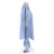 Etro Camicia a righe blu e bianche in cotone - vista 3