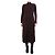 Autre Marque Vestido de mezcla de cachemira y algodón marrón - talla M Castaño