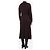 Autre Marque Vestido de mezcla de cachemira y algodón marrón - talla M Castaño - vista 2