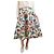 Autre Marque Weiße schwere Blumenkleid - Größe UK 12