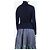 Gabriela Hearst Maglione a collo alto in misto cashmere e seta blu - taglia M - vista 2
