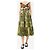Autre Marque Vestido midi de capas amarillo y negro - talla UK 10 - vista 3