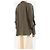 Victoria Beckham Khaki Seidenbluse mit Rüschen - Größe UK 10 Grün - Ansicht 2