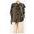 Victoria Beckham Khaki Seidenbluse mit Rüschen - Größe UK 10 Grün - Ansicht 3