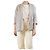 Autre Marque Neutrale Leinenjacke - Größe UK 10