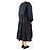 Autre Marque Vestido midi de algodón negro con volantes - talla UK 10 - vista 2