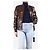 Dolce & Gabbana Braune Lammlederjacke - Größe UK 16 - Ansicht 3
