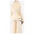 Salvatore Ferragamo Cremfarbene gesteppte Jacke - Größe UK 16 Roh - Ansicht 2