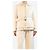 Salvatore Ferragamo Cremfarbene gesteppte Jacke - Größe UK 16 Roh - Ansicht 3