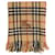 Burberry Sciarpa a frange in check nova beige Lana