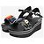 Robert Clergerie Sandalias de plataforma negras con joyas - talla EU 38 Negro - vista 2
