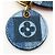 Portachiavi in denim Monogram Louis Vuitton Rosso Blu Monogramma - vista 7