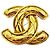 Timeless Spilla Matelassé Coco Mark di Chanel D'oro