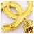 Timeless Spilla placcata in oro Chanel Coco Mark D'oro - vista 7
