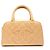 Borsa Mini Boston Coco Mark di Chanel Beige