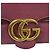 Bolso de hombro de cuero rosa GG Marmont de Gucci - vista 13