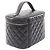Schwarze CC Stepp-Lammleder Vanity Bag von Chanel - Ansicht 2