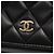 Schwarze CC Stepp-Lammleder Vanity Bag von Chanel - Ansicht 6