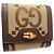 Billetera Compacta Gucci Diana en Lona Beige - vista 3
