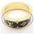 Louis Vuitton Flight Mode Nano Gram Emaille Ring Schwarz Golden - Ansicht 10