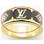 Louis Vuitton Flight Mode Nano Gram Emaille Ring Schwarz Golden - Ansicht 13