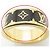Louis Vuitton Flight Mode Nano Gram Emaille Ring Schwarz Golden - Ansicht 14
