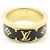 Louis Vuitton Flight Mode Nano Gram Emaille Ring Schwarz Golden - Ansicht 9