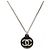 Timeless Collana in strass nera Coco Mark 03A 2003 di Chanel Argento