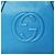 Borsa in pelle Gucci Soho blu - vista 8