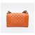 Le Boy Bolsa de Ombro Chanel Mini Caviar Boy Laranja - vista 2