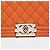 Le Boy Bolsa de Ombro Chanel Mini Caviar Boy Laranja - vista 8