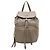 Grauer Leder-Rucksack Prada 1BZ035 Braun