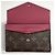 Louis Vuitton Pallas Compact Dreifach-Wallet Braun Pink Dunkelviolett - Ansicht 6