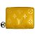 Portafoglio Bifold con Zip Rotondo Coussin Louis Vuitton Giallo