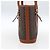 Céline Celine Vintage Macadam Canvas and Leather Marrone - vista 3