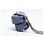 Bolso de Hombro Chanel Twin Classic Mini Matelassé de Cordero Azul - vista 6