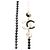 CHANEL A23C Coco Mark Perlenkette Schwarz - Ansicht 3