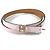 Cinturón con hebilla H en pop ash de Hermès Rosa