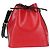 Louis Vuitton Bicolor Petit Noe Epi Leather Rosso