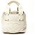 Bolso de mano de ante de cordero marfil con marca Coco CHANEL Beige
