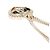 Collana con cuore in strass e logo Coco C23B di Chanel D'oro - vista 5