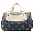 Céline Celine Boogie Macadam Denim Prägeleder Handtasche Blau