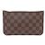 NUOVA POCHETTE LOUIS VUITTON LV PER BORSA NEVERFULL IN CANVAS DAMIER EBENE MM POUCH Marrone