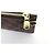 NUOVA POCHETTE LOUIS VUITTON LV PER BORSA NEVERFULL IN CANVAS DAMIER EBENE MM POUCH Marrone - vista 6